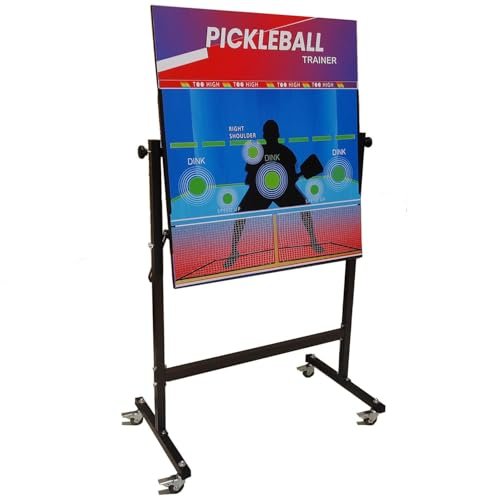 Pickleball Practice Rebounder Dink Board with Stand and...