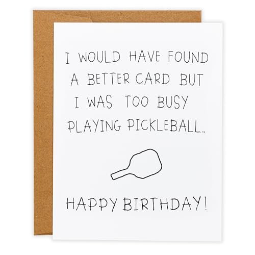 Funny Pickleball Birthday Card | Too Busy Playing...