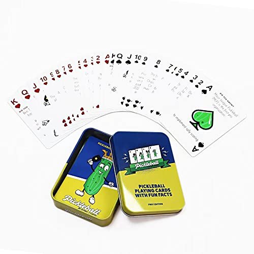 Generic Pickleball Playing Cards with Fun Facts: Standard...