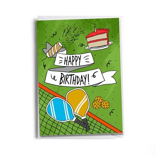 Sole Inspired Fun Pickleball Birthday Card for Players &...