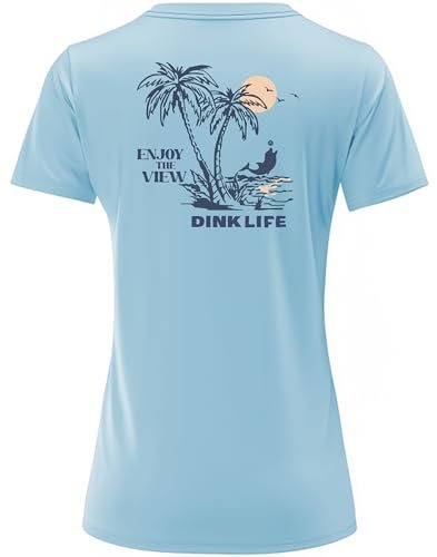 Fjalljós Pickleball Shirts for Women - UPF 50+ Quick Dry...