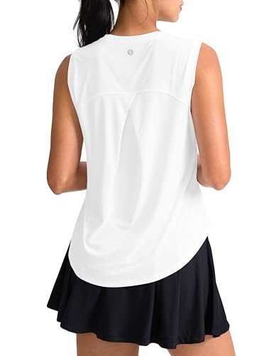 SANTINY Women's Sleeveless Workout Tops Breathable...