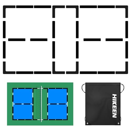 Hikeen Court Lines Marker Kit Black Anti-Slip and...