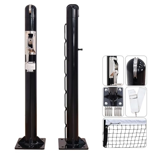 Pickleball Court Net System, Ground Surface Mount...