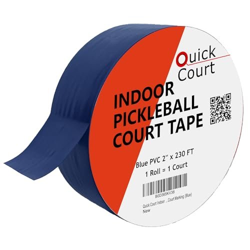 Quick Court Indoor Pickleball Court Tape - Zero Residue,...