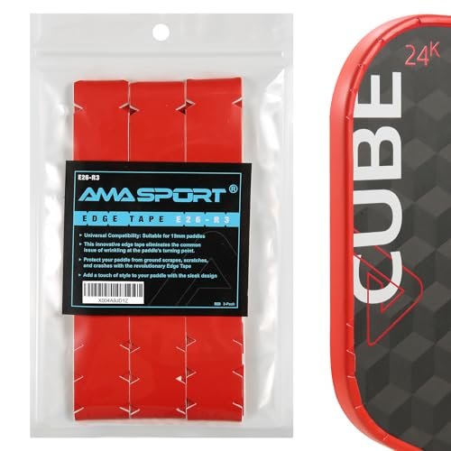 AMA SPORT Pickleball Paddle Edge Guard Tape 3 Pack Edge...