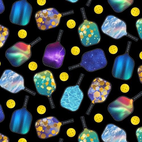 Cotton Pickleball Paddles Balls Equipment Sports Black...