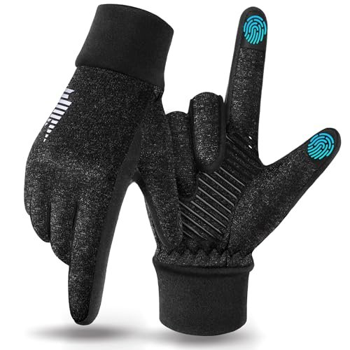 rivmount Lightweight Winter Running Gloves, Touch Screen &...