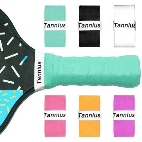 Tannius Pickleball Paddle Grip Tape, 6 Pack Precut...