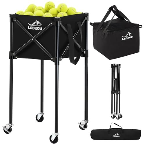 Ladkou Extra Large Tennis Ball Hopper, Holds 200 Balls,...