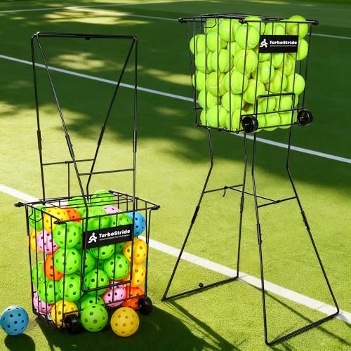 TurboStride Ball Hopper Basket – Tennis & Pickleball Picker...
