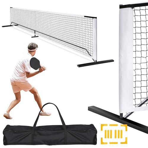 F2C Portable 22FT Pickleball Net Set Regulation Size Soccer...
