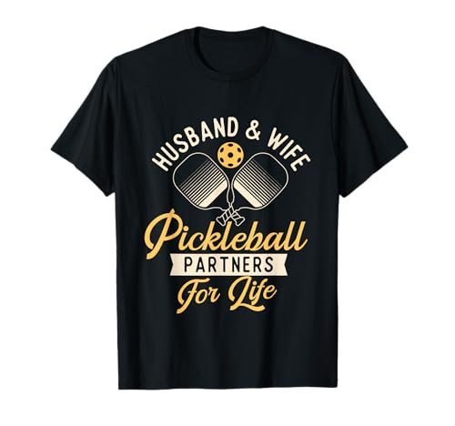 Husband & Wife - Couple Pickleball Player Pickleballers...