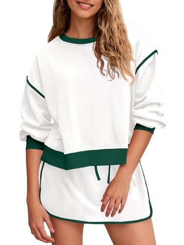 Fisoew Womens Sweatsuits 2 Piece Set Crewneck Sweatshirts...