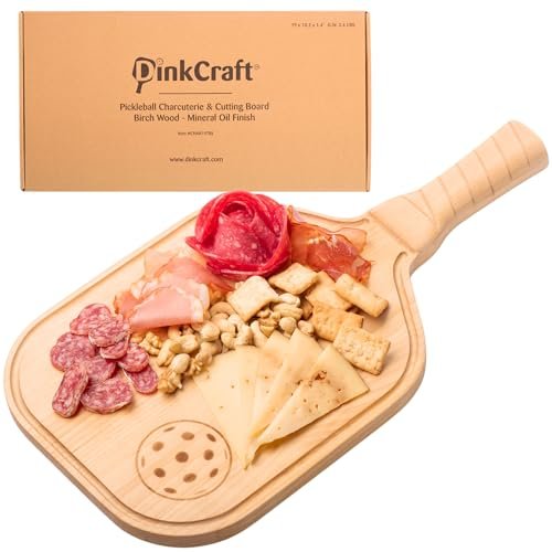 DinkCraft Pickleball Charcuterie & Cutting Board,...