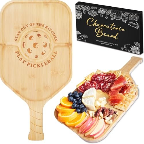 Pickleball Charcuterie Board, Funny Pickleball Gift for Men...