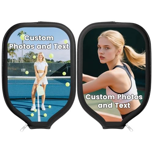 Personalized Pickleball Paddle Covers, Custom Universal...