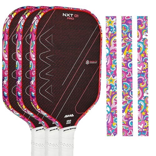 AMA SPORT Pickleball Paddle Edge Guard Tape 3 Pack Edge...