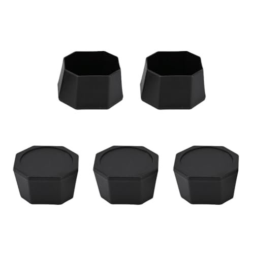 Pickleball Paddle Butt End Cover, 5pcs, Black