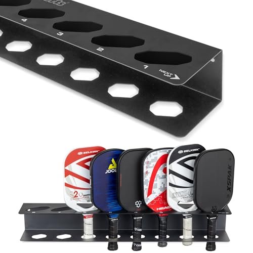 GoSports Pickleball Paddle Holder Rack - Fits 8 Pickleball...