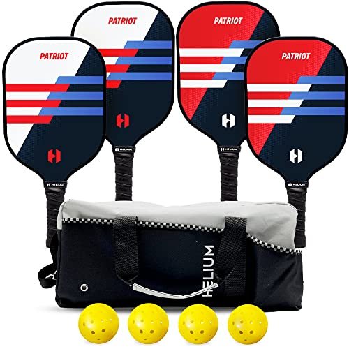 Helium Pickleball Paddles Set of 4 - USAPA Certified -...