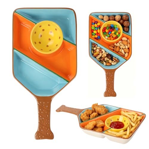 KrcaJeo Pickleball Paddle Snack Tray - Paddle-Shaped...