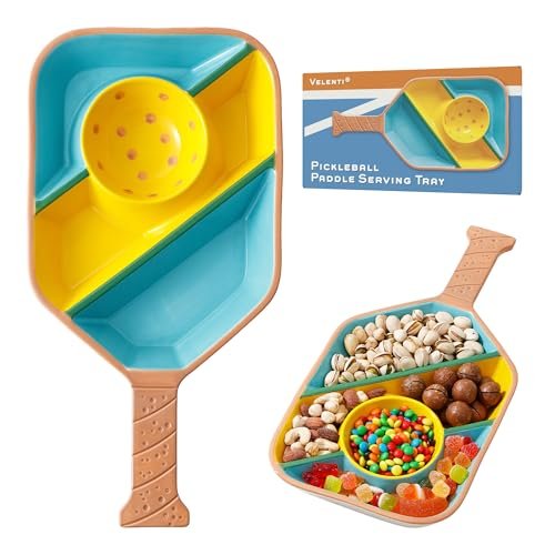 Pickleball Paddle Snack Tray - Cool Pickleballs Serving...