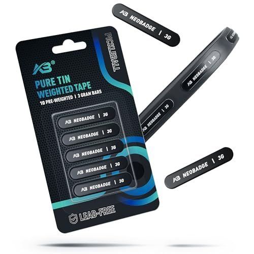 Neobadge Weighted Pure Tin Tape for Pickleball Paddles |...