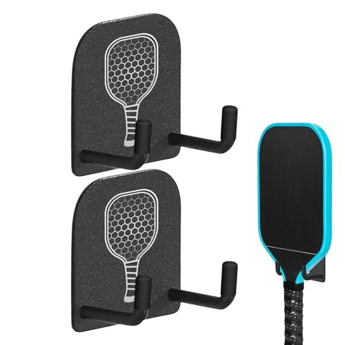 Pickleball Paddle Holder Wall Mount, 2 Pack Pickleball...