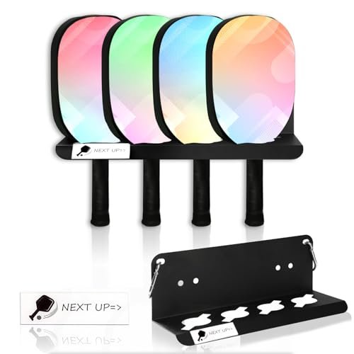 Pickleball Paddle Racks 4 Pickleball Paddle Holders with...