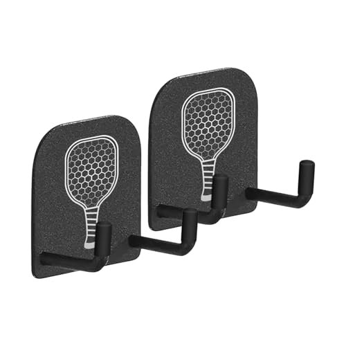 semofcen 2 Pieces Pickleball Paddle Rack 5.4x4.5x2.8cm Wall...