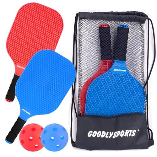 GOODLYSPORTS Kids Pickleball Paddles Set of 2 - Lightweight...