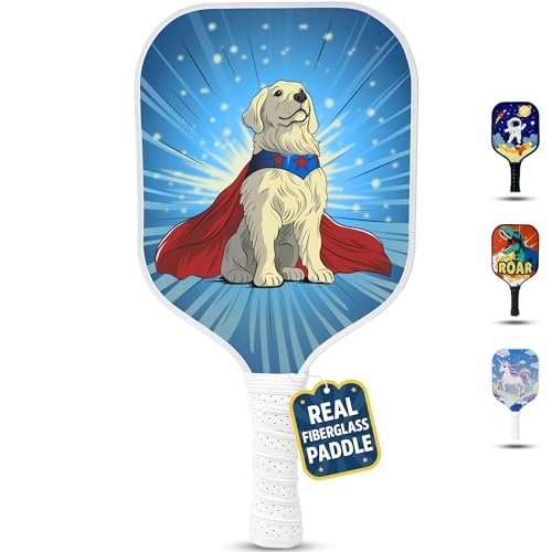 Kids Pickleball Paddle – Playful Dog Design | Lightweight...