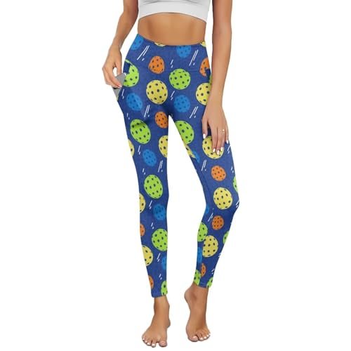 Yoga Leggings for Women Pickleball Pattern High Waist Yoga...