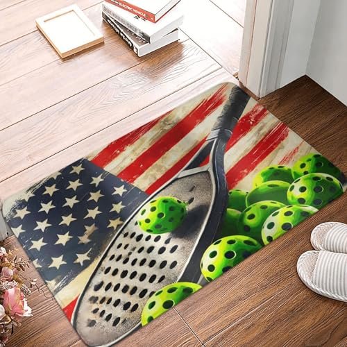 Sturin American Flag Pickleball Area Mat Doormat Floor Mat...