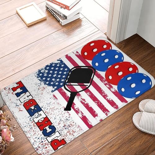 Sturin American Flag Pickleball Area Mat Doormat Floor Mat...