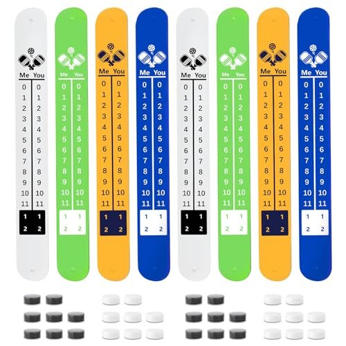 Pickleball Score Keeper, 8 Portable Pickleball Scoreboard...