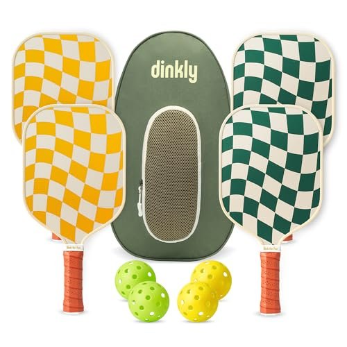 Dinkly Pickleball Paddles Set of 4 - USAPA Approved...