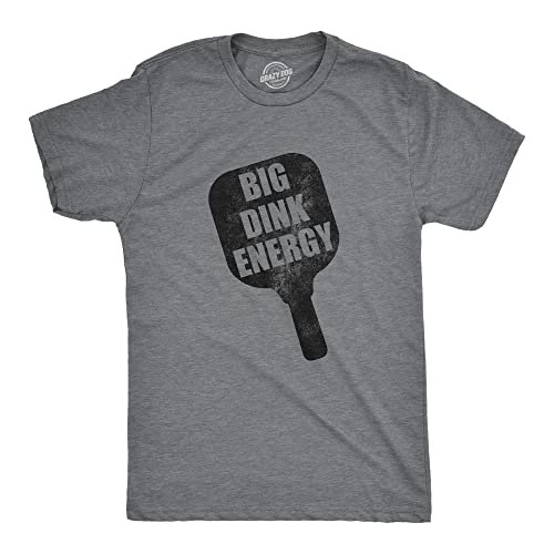 Mens Big Dink Energy T Shirt Funny Pickleball Paddle...