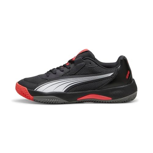 PUMA Men's Nova Court Pickleball Shoes, Dark Black-Flat...