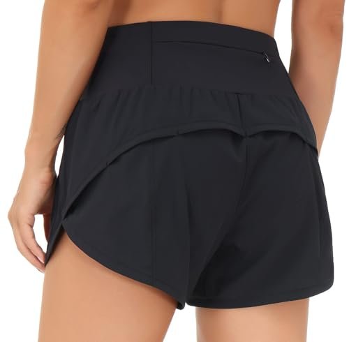 THE GYM PEOPLE Womens High Waisted Running Shorts Quick...