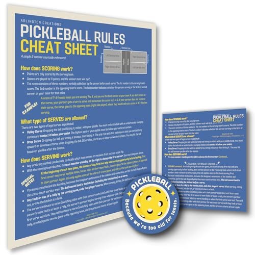 Pickleball Rules Cheat Sheet, The Perfect Courtside...