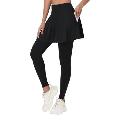 ANIVIVO Skirted Leggings for Women Athletic Skirt with...