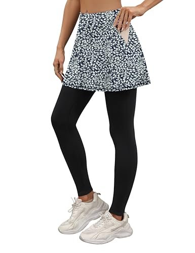 LouKeith Skirted Leggings for Women Athletic Skirt with...