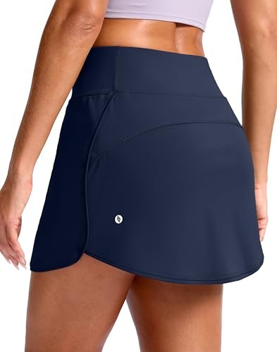 SANTINY Skorts for Women with Pockets High Waisted A Line...