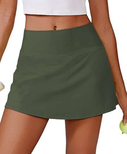 PINSPARK Women Tennis Skirts High Waisted Athletic Skorts...