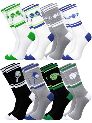 Cuffbow 8 Pairs Dink Ball Socks Performance Novelty...