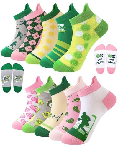 Haysandy 10 Pairs Dinkball Socks for Women Novelty Athletic...