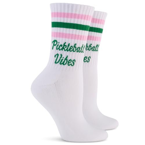 SOCKTOWN Performance Pickleball Crew Socks Womens Great...
