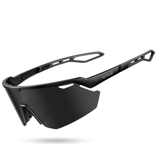 Lamicall Polarized Sports Sunglasses for Men Women, [24g...